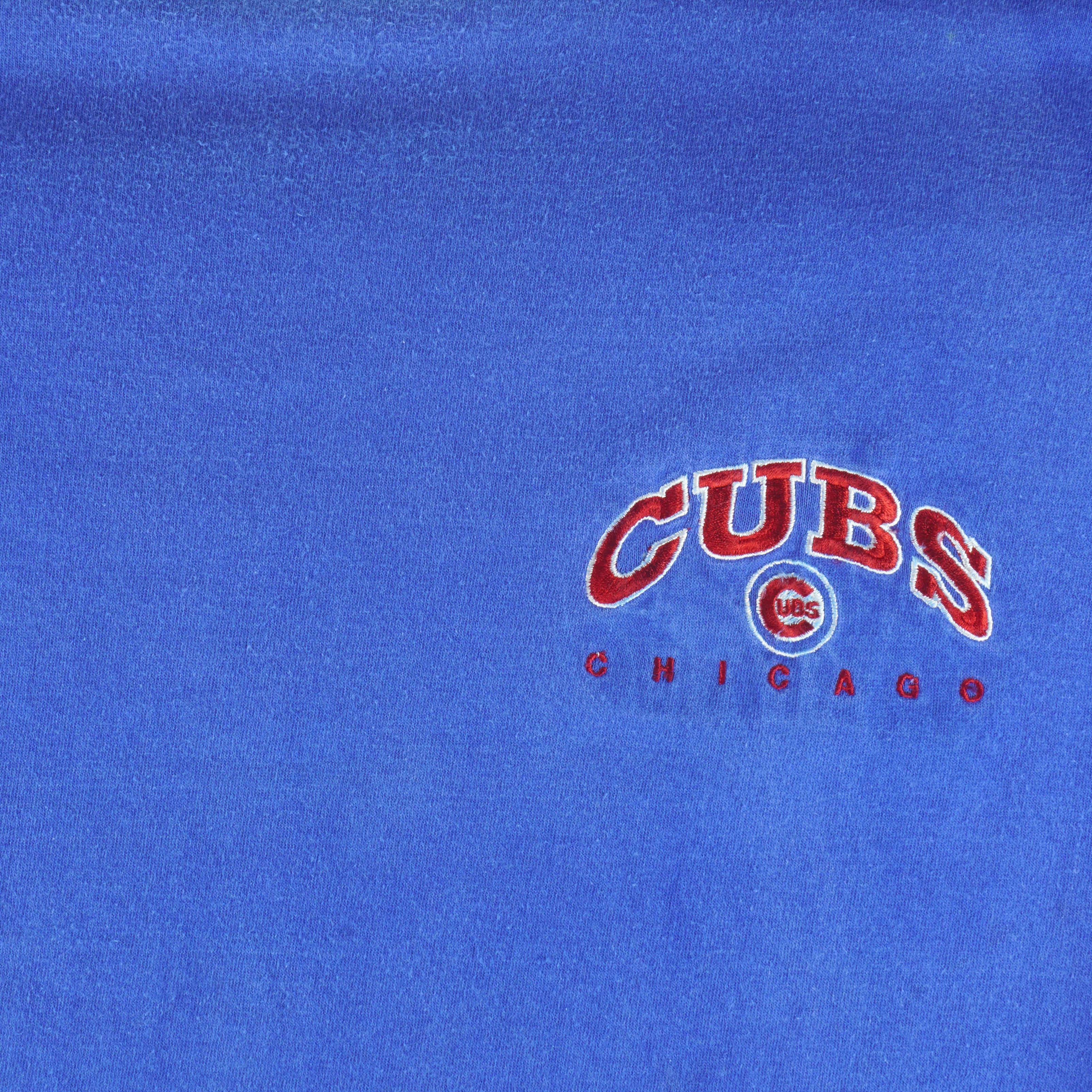Vintage Chicago Cubs Trench T-Shirt Size Large Blue 1991 90s MLB