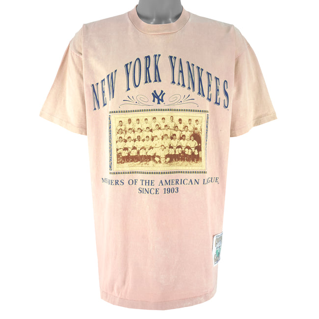 Vintage MLB (Nutmeg) - New York Yankees Don Mattingly MVP Single Stitch T-Shirt 1990 X-Large