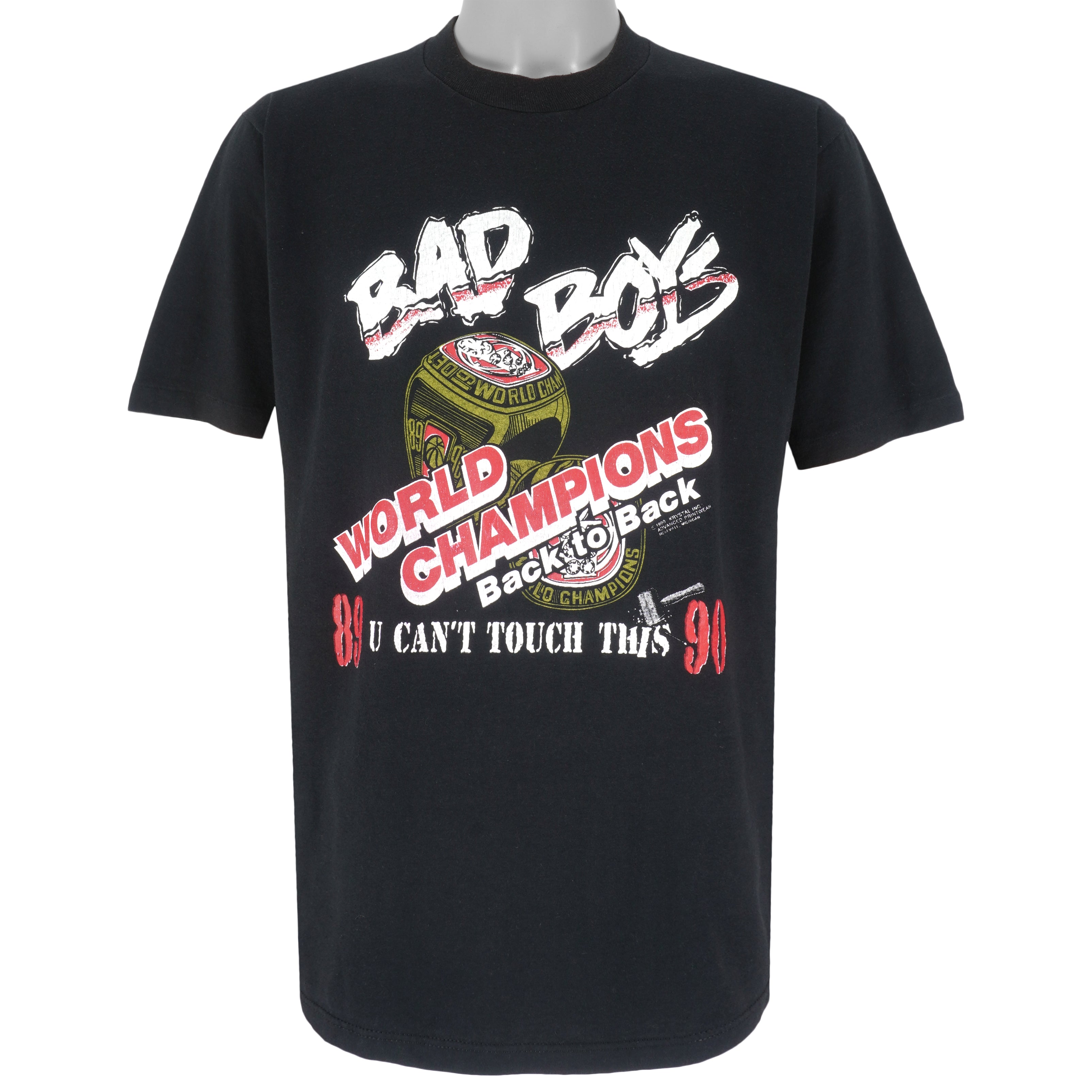 Vintage NBA (Best) - Detroit Pistons Bad Boys Champions Rings T-Shirt 1990  X-Large – Vintage Club Clothing
