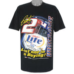 NASCAR - Rusty Wallace Last One In Is Buying Miller Lite T-Shirt 1990s X-Large