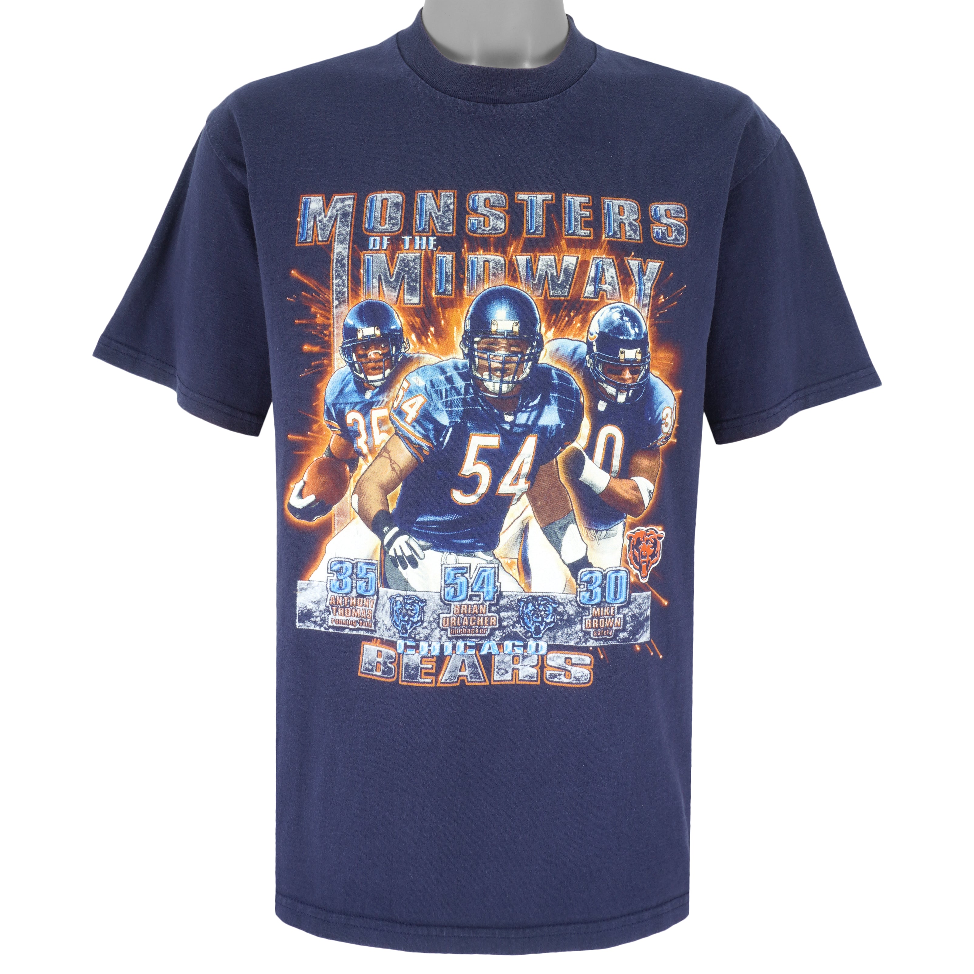 Vintage 90s Stone NFL Chicago Bears Monsters Of The Midway Single