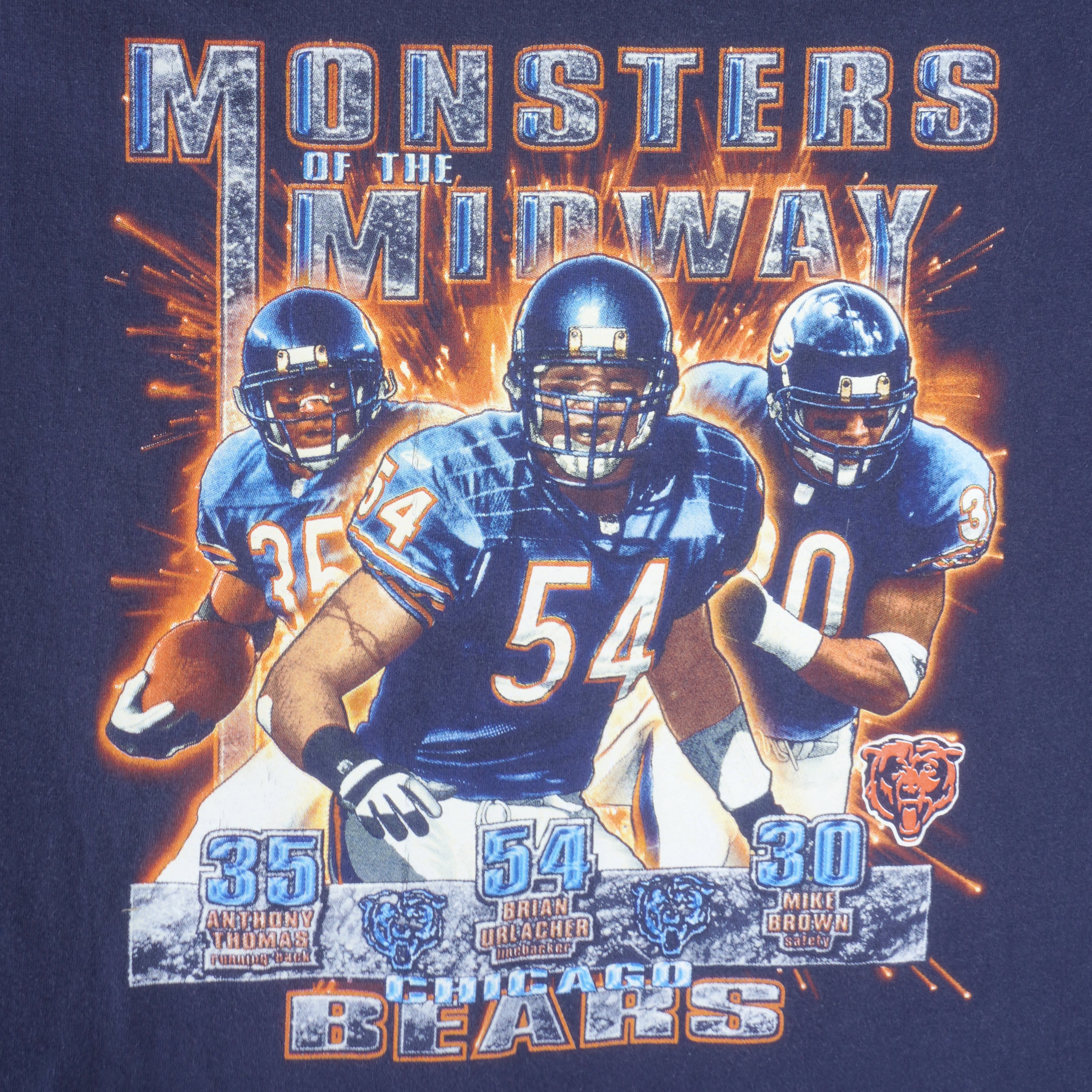 NFL (CSA) - Chicago Bears Monster Of The Midway T-Shirt 1990s