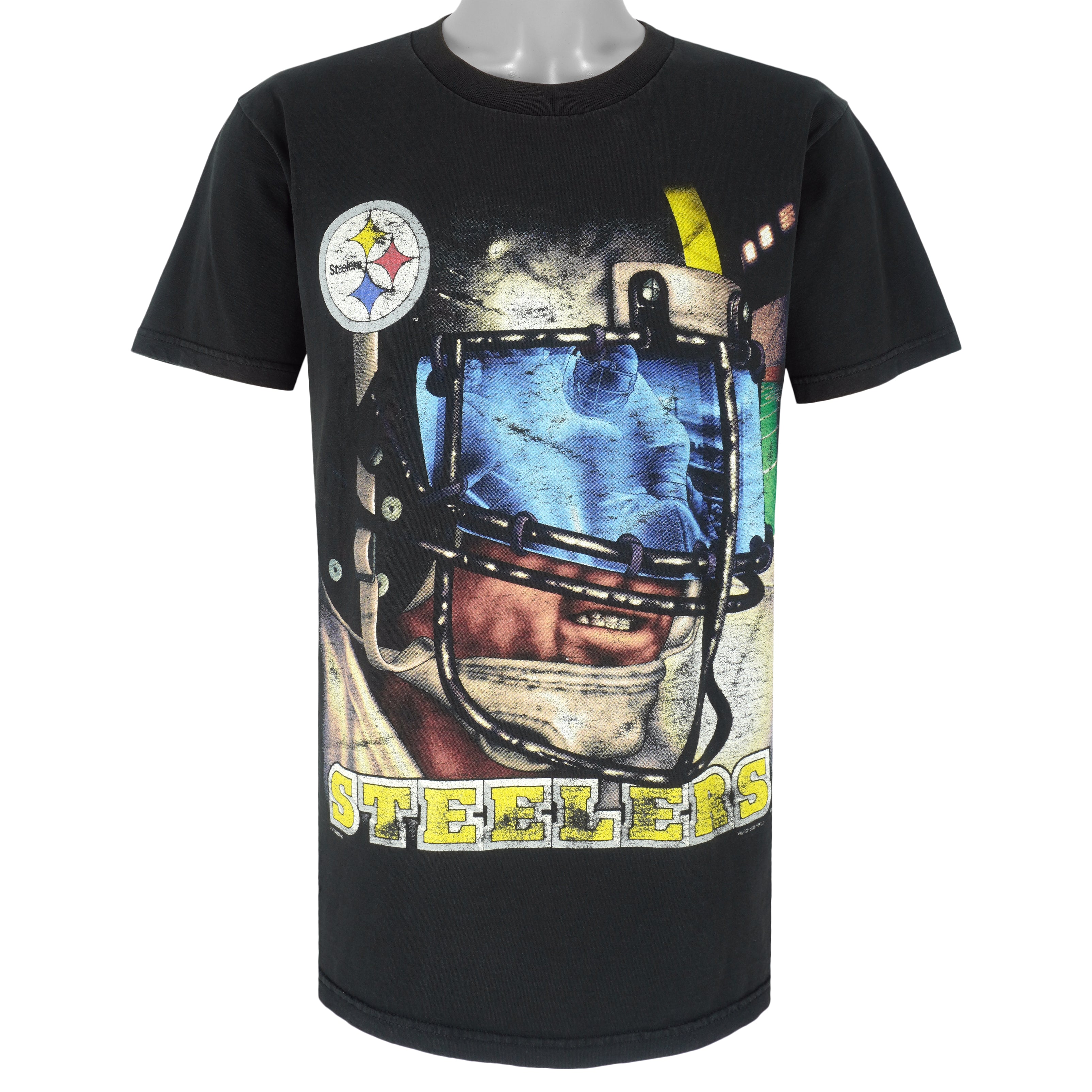 Pittsburgh Steelers Shirt Football Tshirt Retro Shirt Football Shirt 90s  NFL American Graphic T Shirt Tee Sports Vintage Black Small Medium