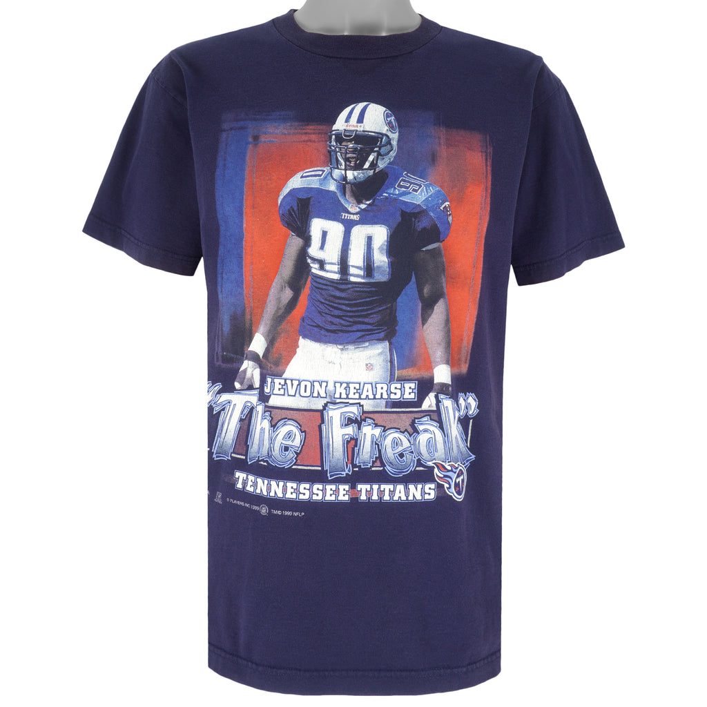 NFL - Tennessee Titans Jevon Kearse The Freak T-Shirt 1999 Large Vintage Retro Football