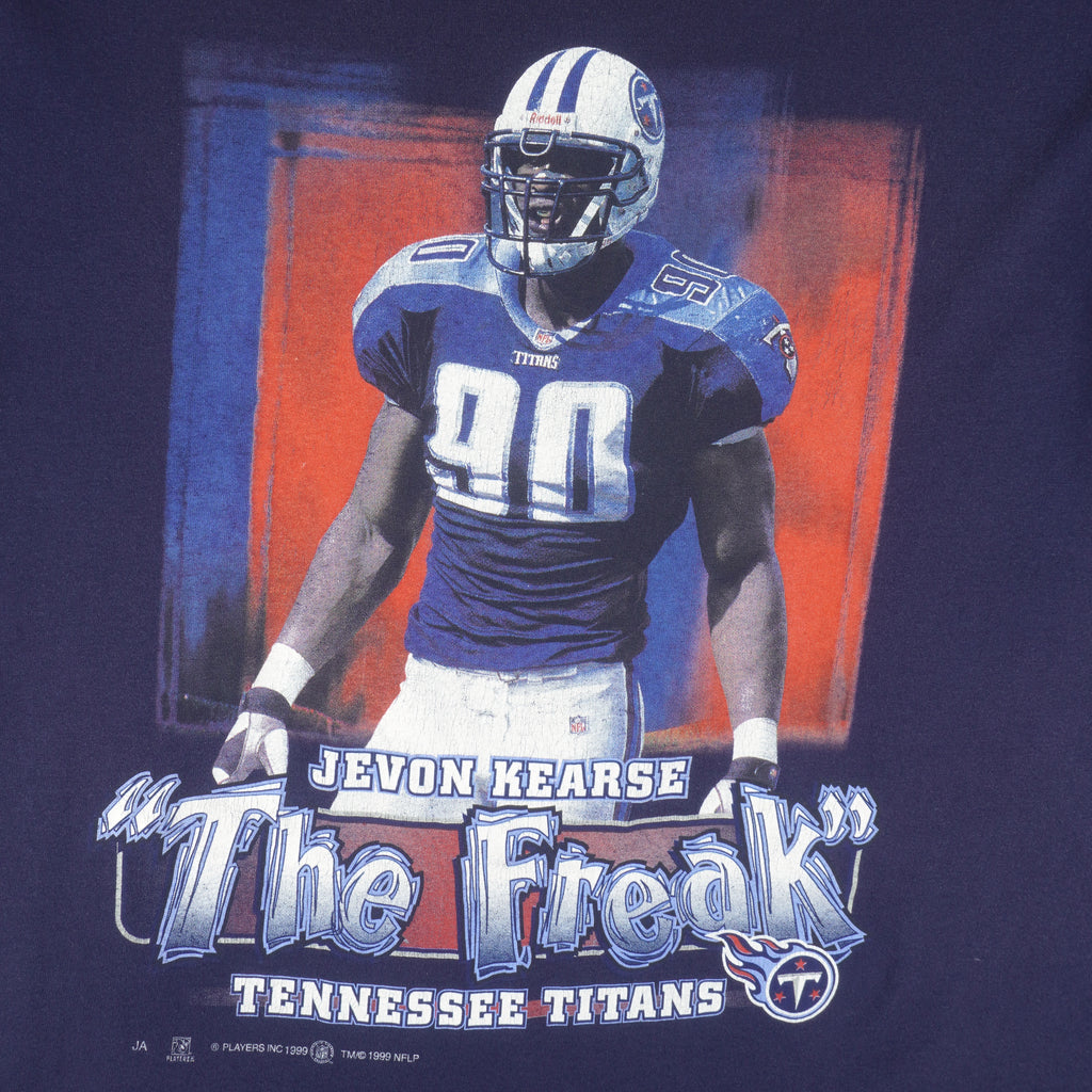 NFL - Tennessee Titans Jevon Kearse The Freak T-Shirt 1999 Large Vintage Retro Football