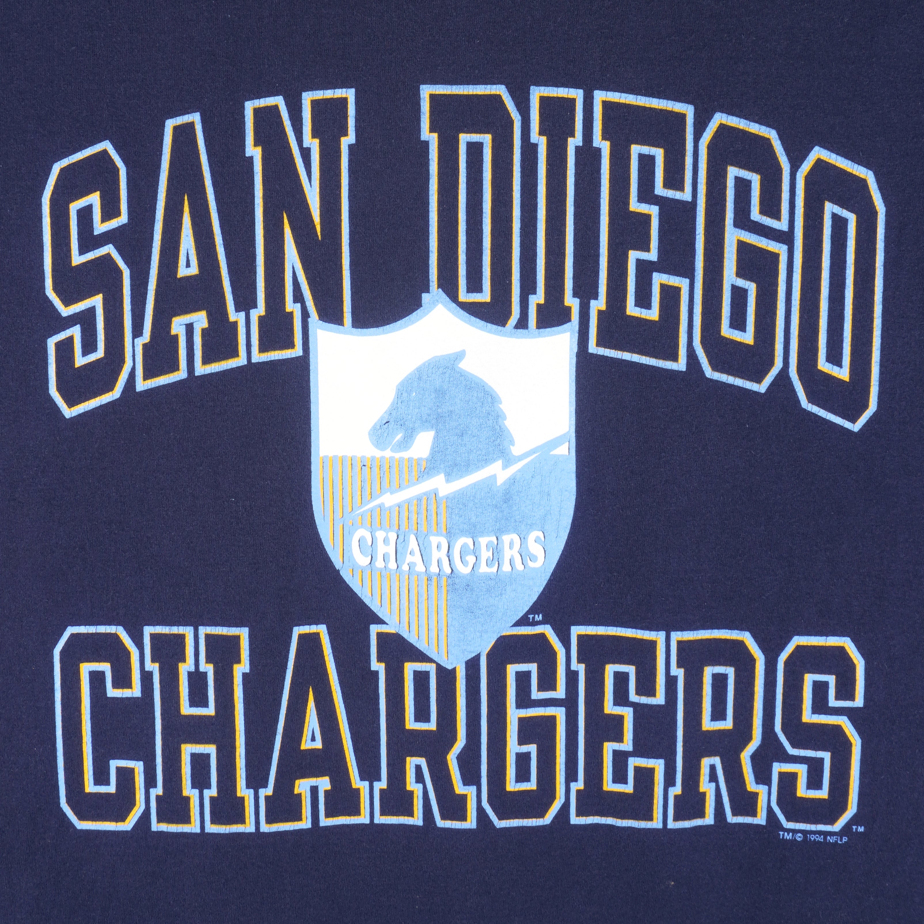 Vintage 80s San Diego Chargers Champion T-Shirt Medium NFL Football  California