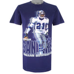 NFL (Salem) - Dallas Cowboys Deion Sanders Player No. 21 T-Shirt 1995 Medium