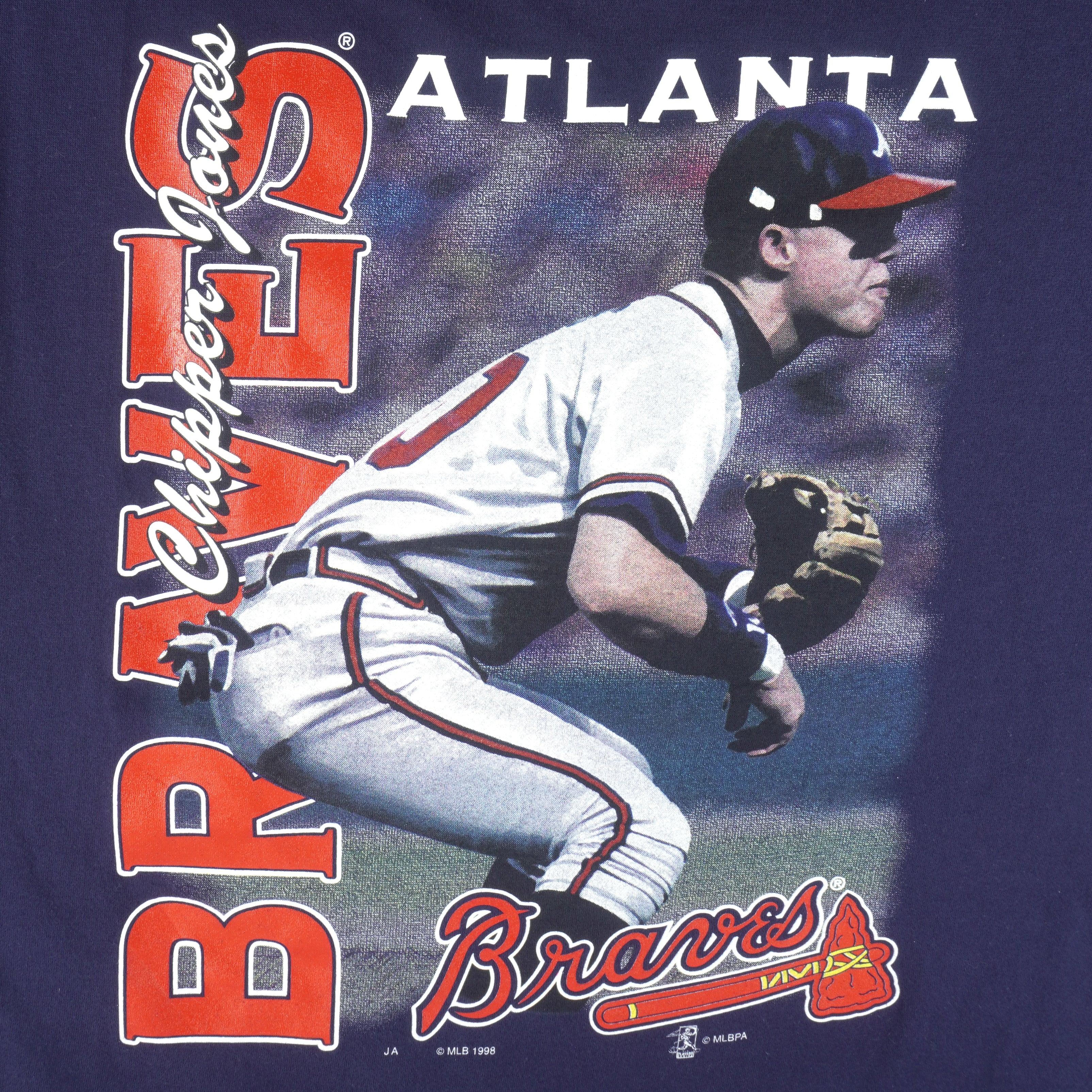 STARTER, Shirts, Vintage Atlanta Braves Baseball Hockey Jersey Large 9s  Starter Mlb