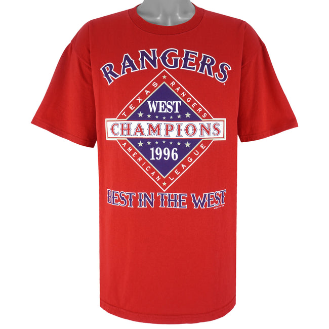 Vintage MLB (Lee) - Texas Rangers West Champions T-Shirt 1996 X-Large –  Vintage Club Clothing