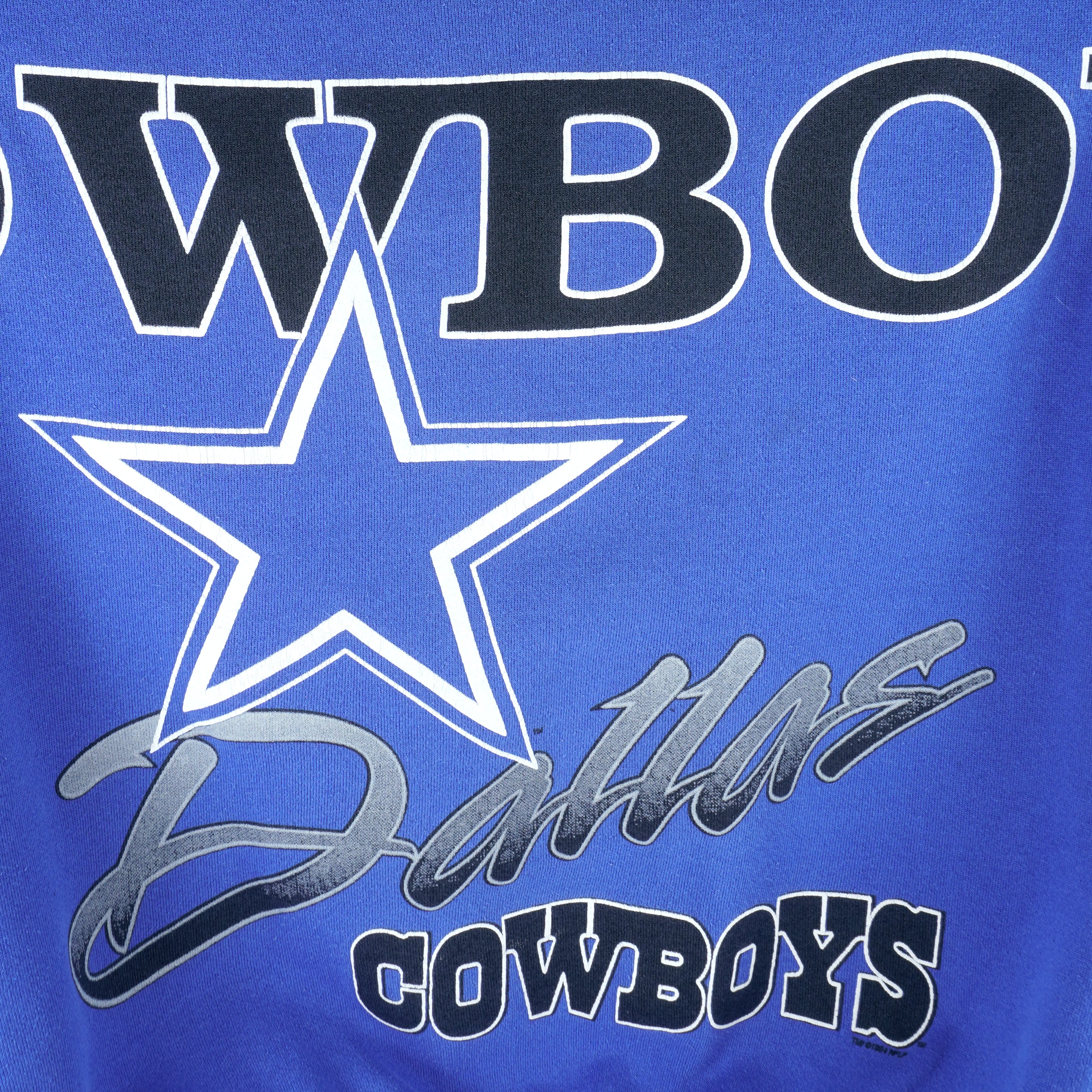 VINTAGE 90S DALLAS Cowboys Cliff Engle Spellout Crewneck Sweatshirt Size  Large $44.99 - PicClick