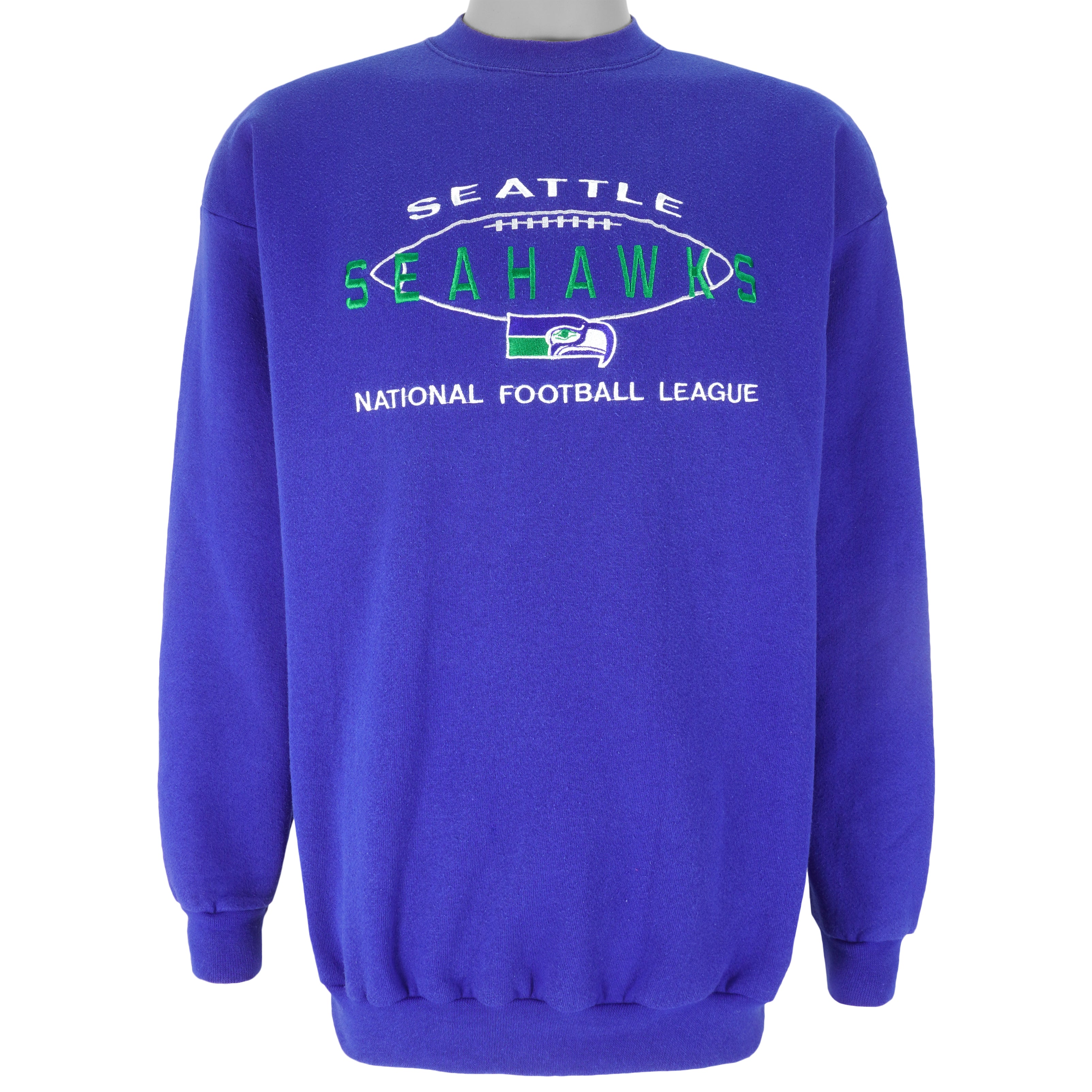 Seattle Football Crewneck Seahawks Sweatshirt Vintage 