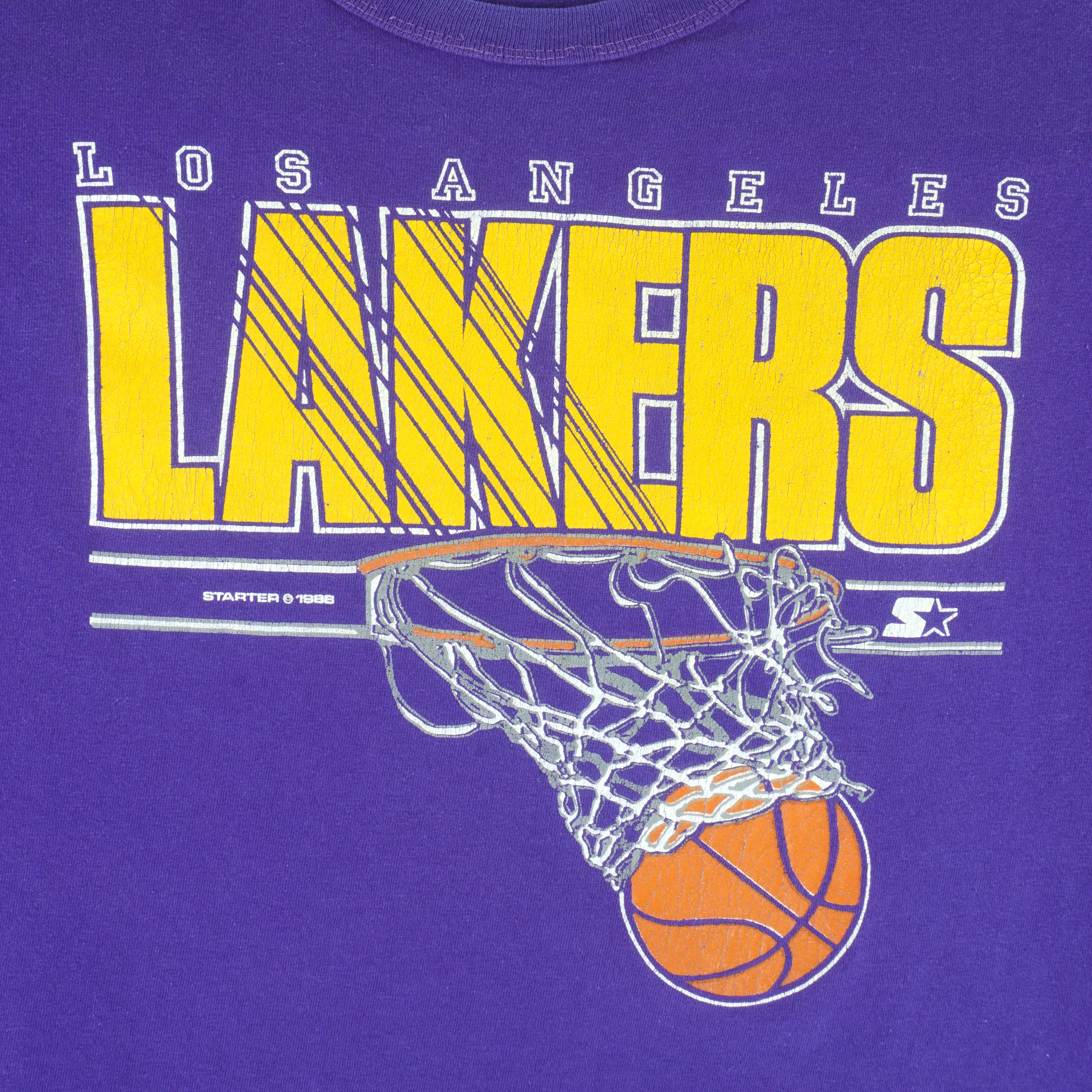 Vintage 1992 Los Angeles Lakers NBA Basketball T-shirt Size. L