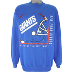 NFL (Hanes) - New York Giants Helmet Crew Neck Sweatshirt 1990s XX-Large Vintage Retro Football