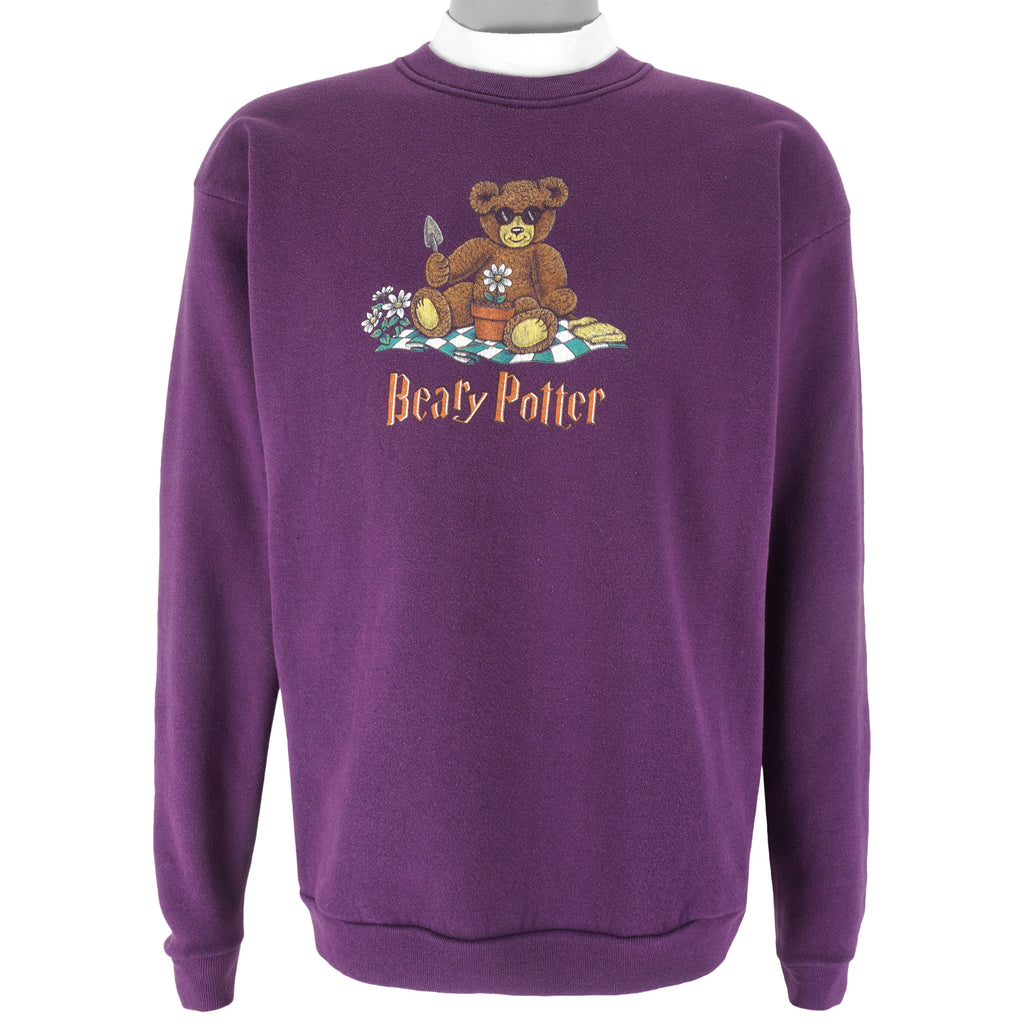 Vintage (Endless Designs) - Beary Potter Crew Neck Sweatshirt 1990s Medium Vintage Retro