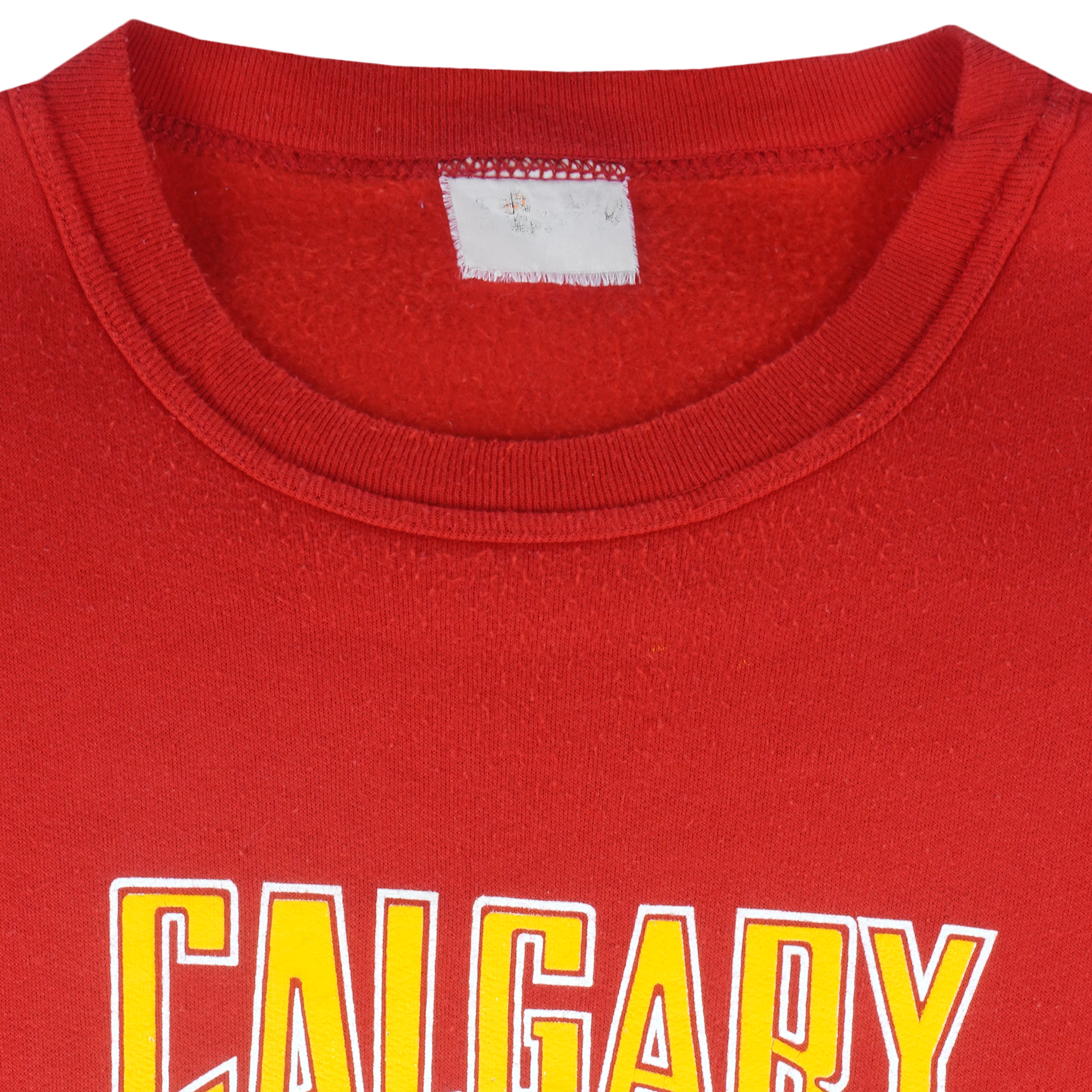 Vintage Starter - Calgary Flames Crew Neck Sweatshirt 1990s X-Large