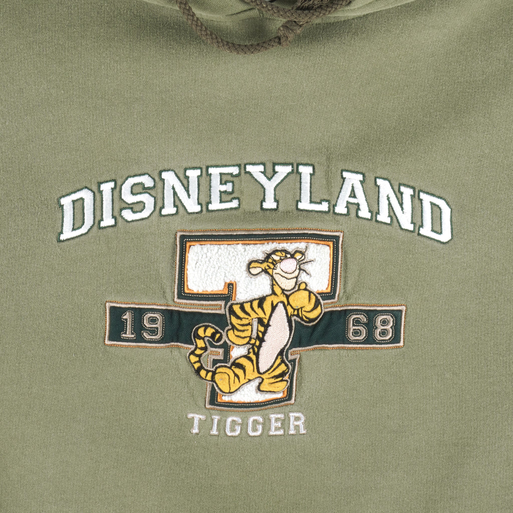 Disney - Green Tigger Embroidered Crew Neck Sweatshirt 1990s Large Vintage Retro