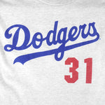 Starter - Los Angeles Dodgers Piazza No. 31 T-Shirt 1994 Large Vintage Retro Baseball