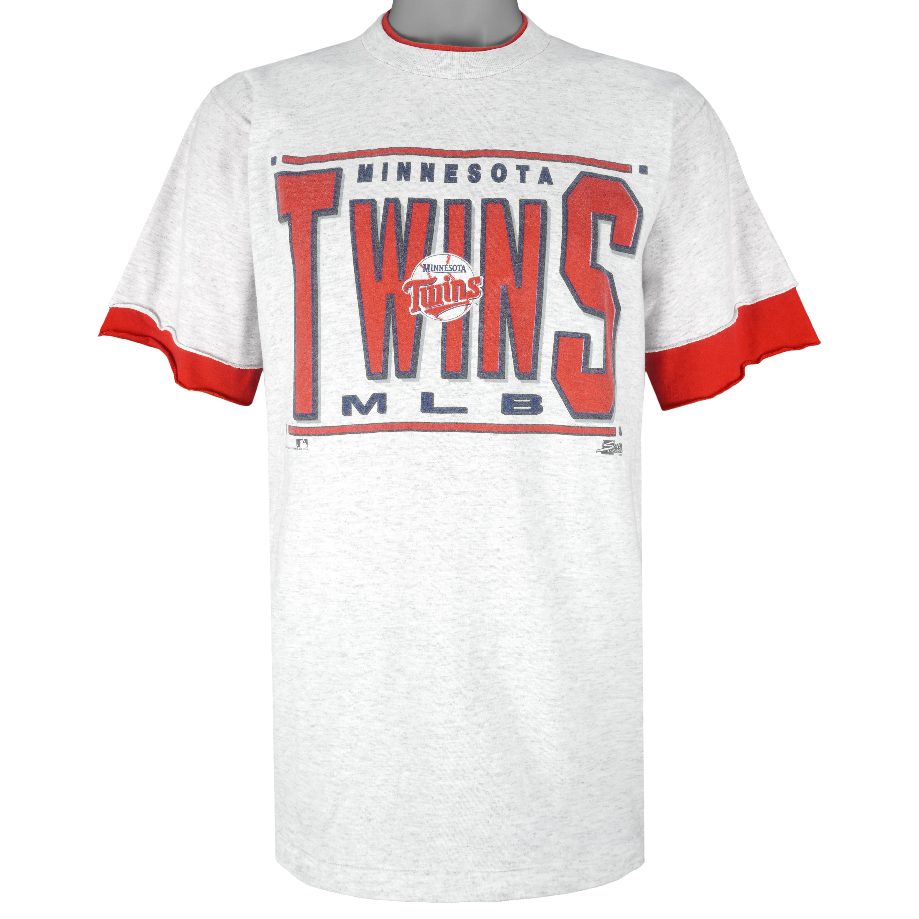 Vintage 90s Minnesota Twins MLB Baseball Crewneck 1990s Tee Top Shirt Large