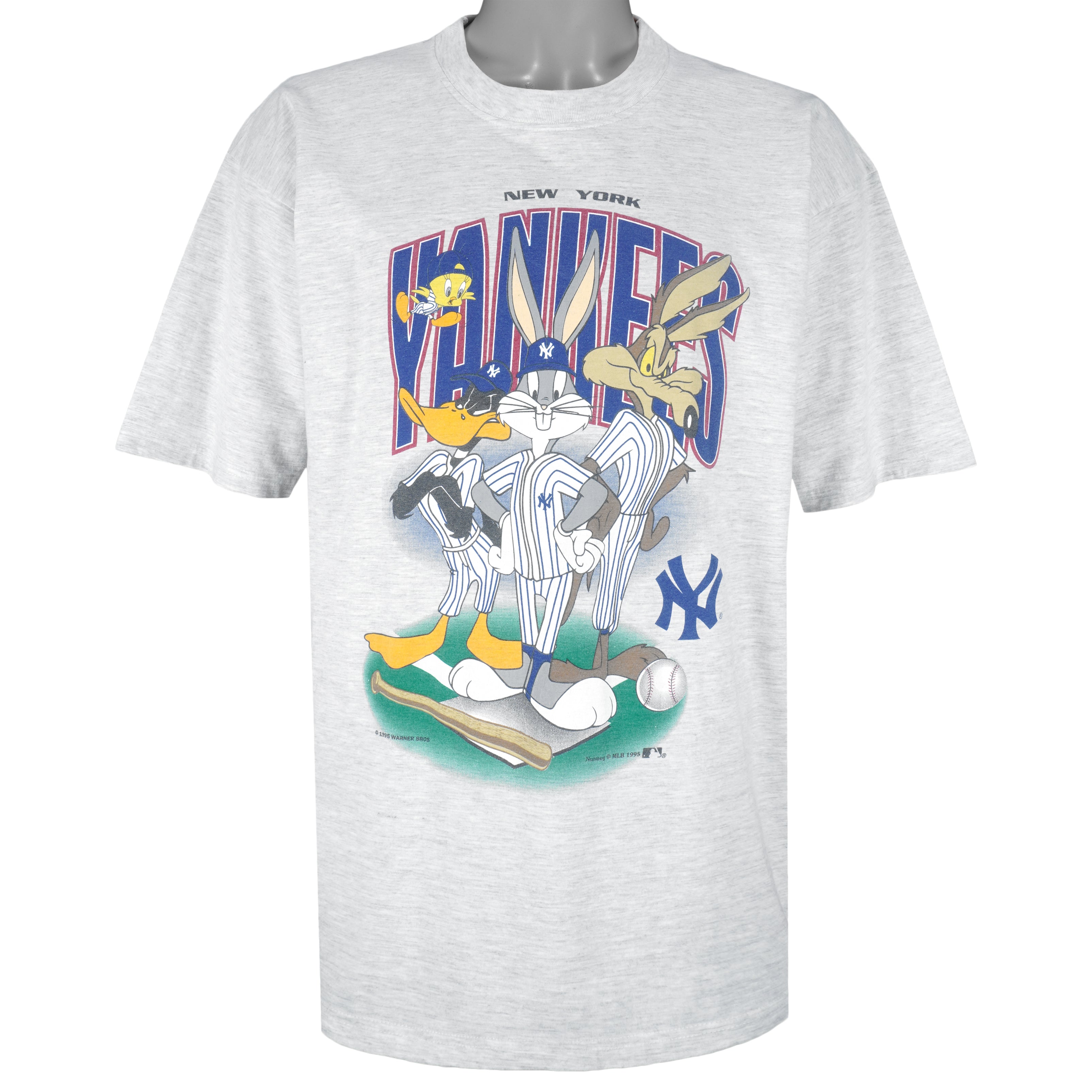 New York Yankees Looney Tunes Bugs Bunny Gray Baseball Jersey -   Worldwide Shipping