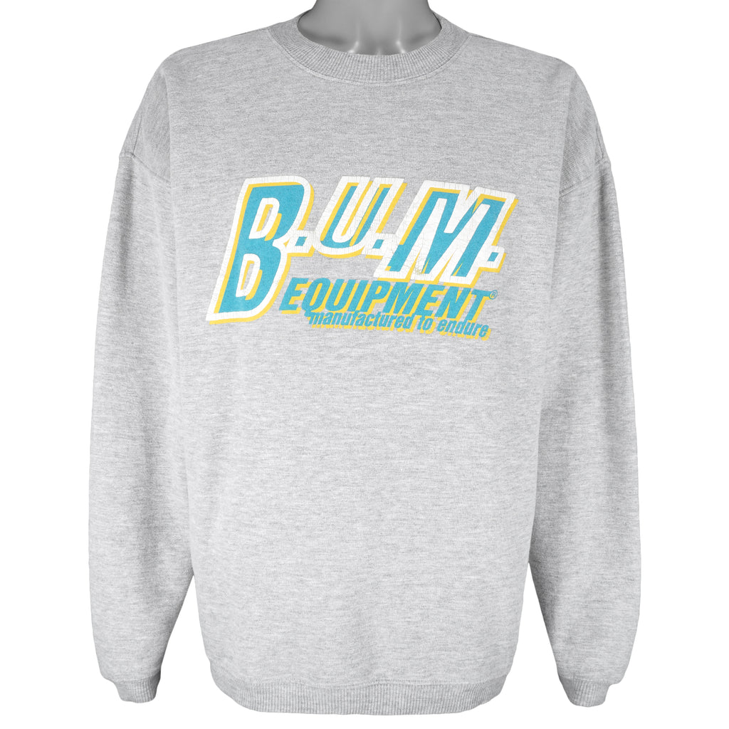 Vintage - B.U.M Equipment Crew Neck Sweatshirt 1990s Large Vintage