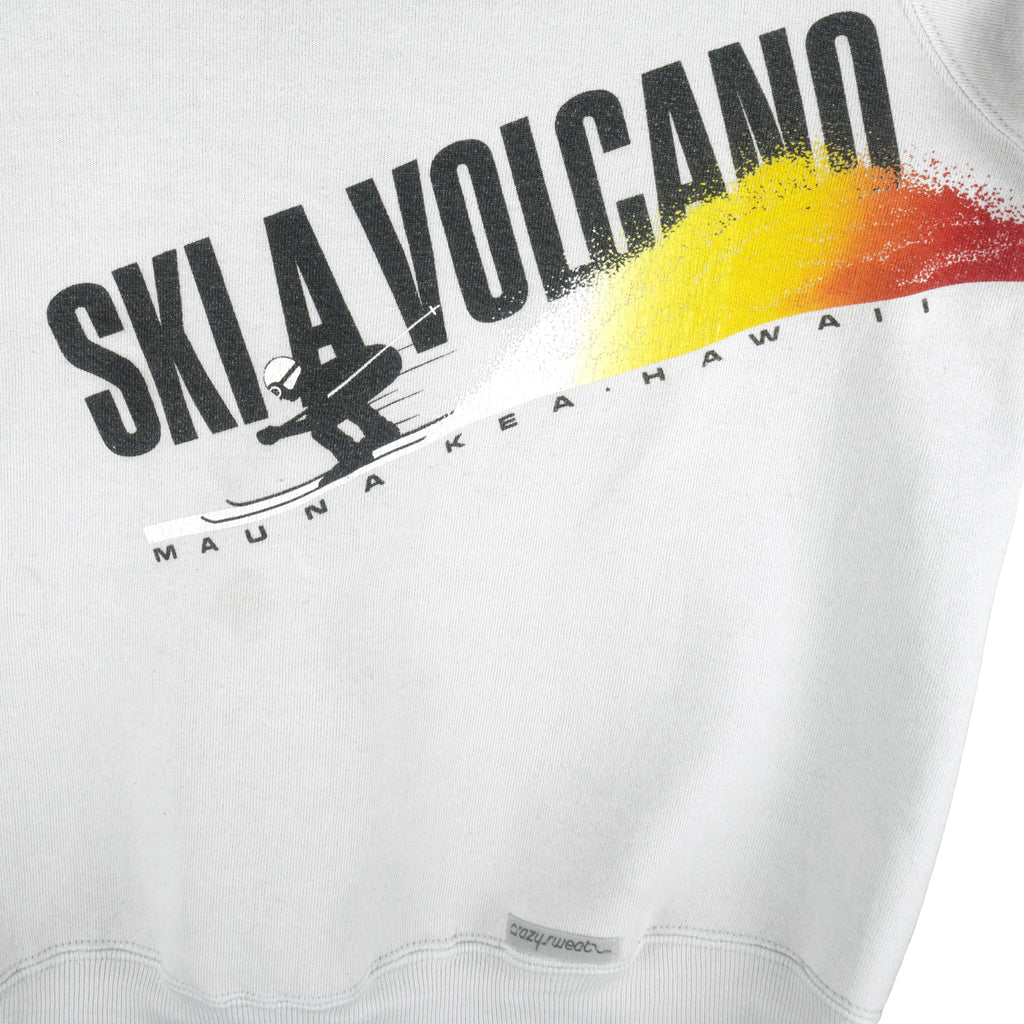 Vintage (Cdray Shirt) - Ski A Volcano Mauna Hawaii Crew Neck Sweatshirt 1990s Large Vintage Retro