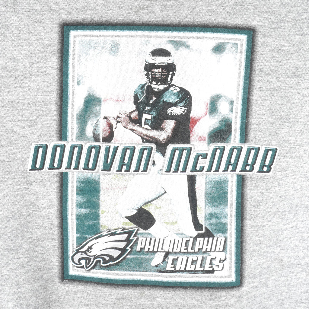 NFL (Players Inc) - Philadelphia Eagles Donovan McNabb Sweatshirt 1990s X-Large Vintage Retro Football