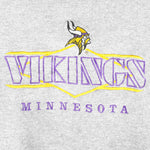 NFL (Logo Athletic) - Minnesota Vikings Embroidered Sweatshirt 1990s Large vintage Retro Football