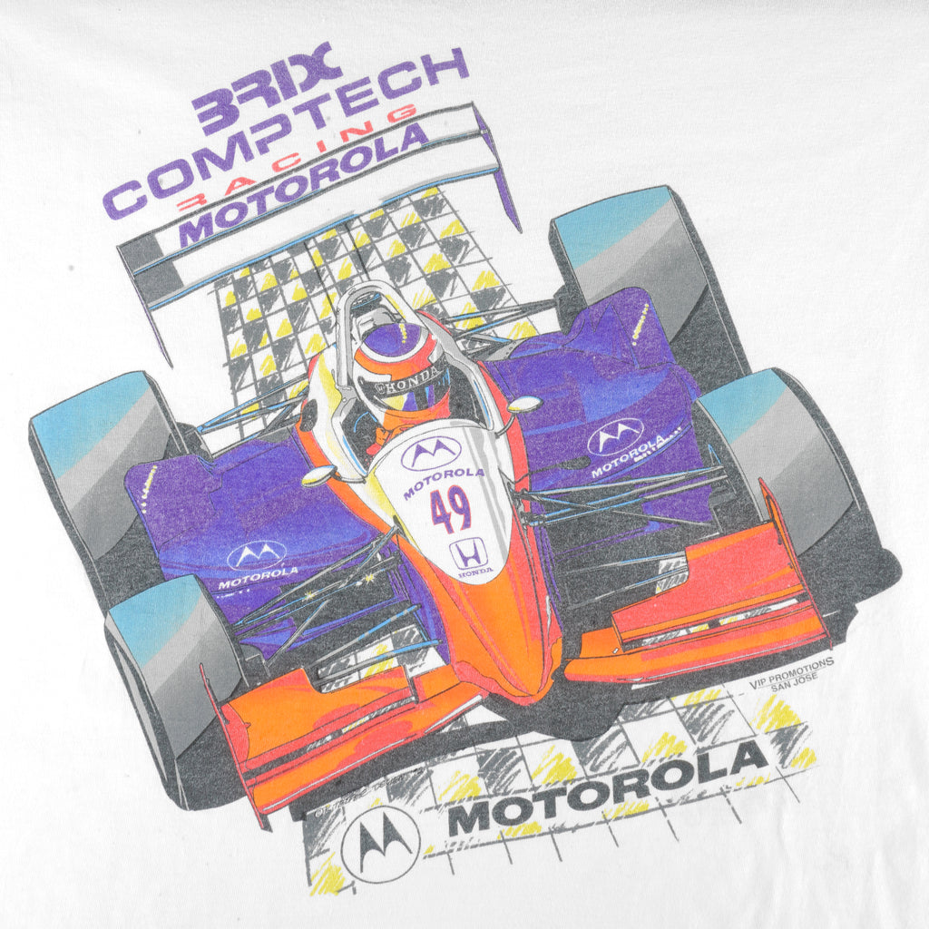 Vintage (Hanes) - Brix Comptech Racing Motorola T-Shirt 1990s X-Large Vintage Retro