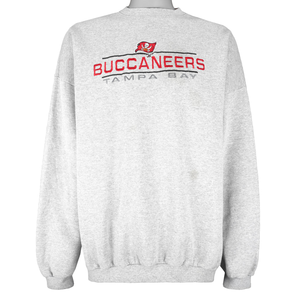 NFL (Logo Athletic) - Tampa Bay Buccaneers Embroidered Sweatshirt 1990s 3X-Large Vintage Retro Football