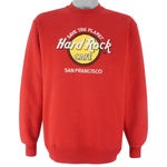 Vintage (Hard Rock) - San Francisco Embroidered Crew Neck Sweatshirt 1990s Large