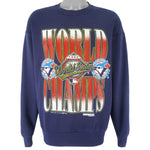 LostTimeCollection Toronto Blue Jays World Series 1992 Trench Canada Sweatshirt