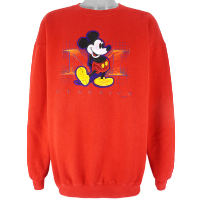 Vintage Mickey Mouse Red 1990s Crewneck Disney World Cartoon 90s Crewneck Sweatshirt / Mickey Mouse Shirt retailer / Mickey Crewneck XL