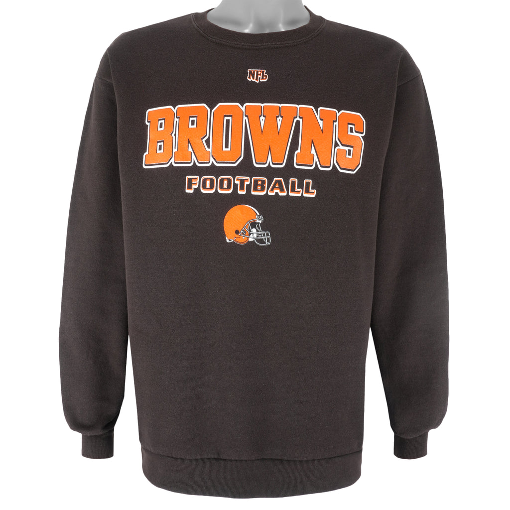 NFL - Cleveland Browns Crew Neck Sweatshirt 1990s Medium Vintage Retro Football