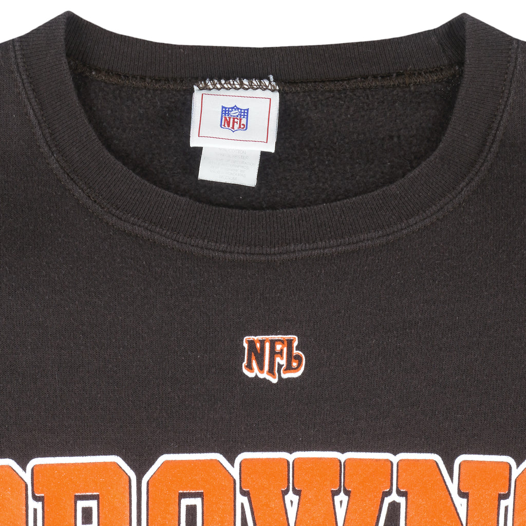 NFL - Cleveland Browns Crew Neck Sweatshirt 1990s Medium Vintage Retro Football