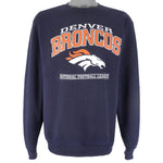 NFL (Nutmeg) - Denver Broncos Crew Neck Sweatshirt 1998 X-Large