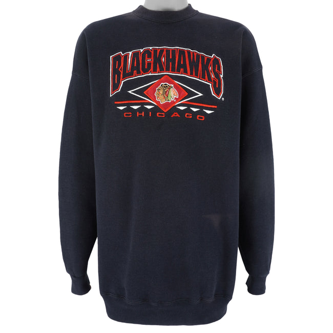 Vintage NHL (Iron Knights) - Chicago Blackhawks Crew Neck Sweatshirt 1993 Medium