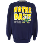 NCAA (Bike) - Notre Dame Fighting Irish Crew Neck Sweatshirt 1990s X-Large