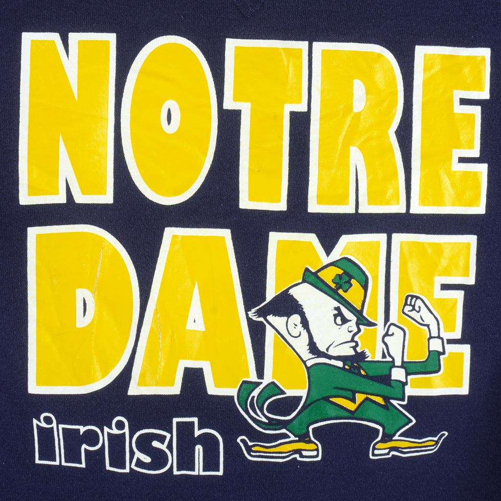 NCAA (Bike) - Notre Dame Fighting Irish Crew Neck Sweatshirt 1990s X-Large Vintage Retro Football college