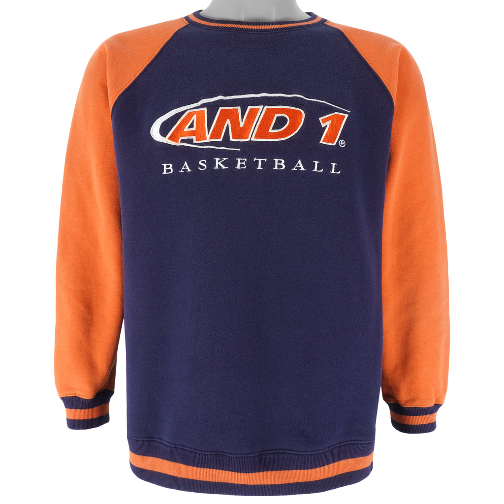 Vintage - And1 Basketball Crew Neck Sweatshirt 2000s Small Vintage Retro