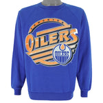 NHL (Harley) - Edmonton Oilers Crew Neck Sweatshirt 1991 Large Vintage Retro Hockey