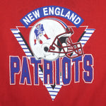 NFL (Trench) - New England Patriots Crew Neck Sweatshirt 1990s XX-Large Vintage Retro Football