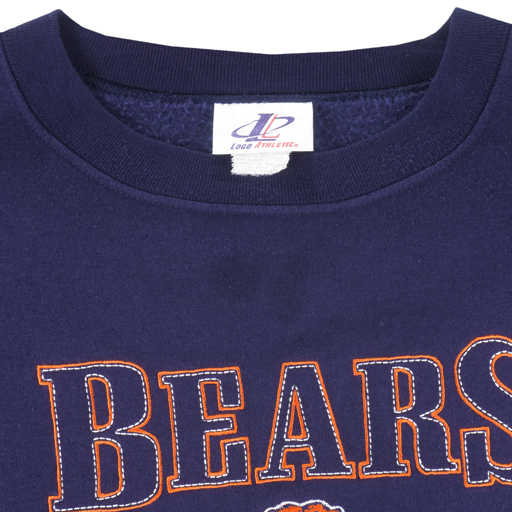 NFL (Logo Athletic) - Chicago Bears Embroidered Sweatshirt 1990s XX-Large Vintage Retro Football