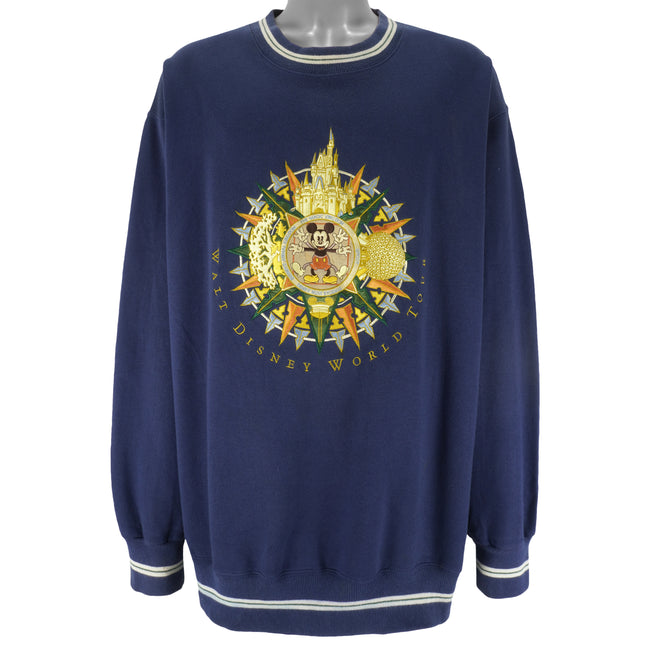 Walt Disney RARE Mickey World Tour popular Pullover Crewneck Sweatshirt