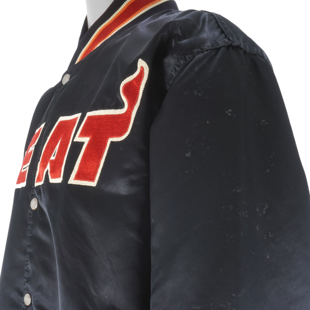 Starter - NBA Miami Heat Satin Jacket 1980s X-Large