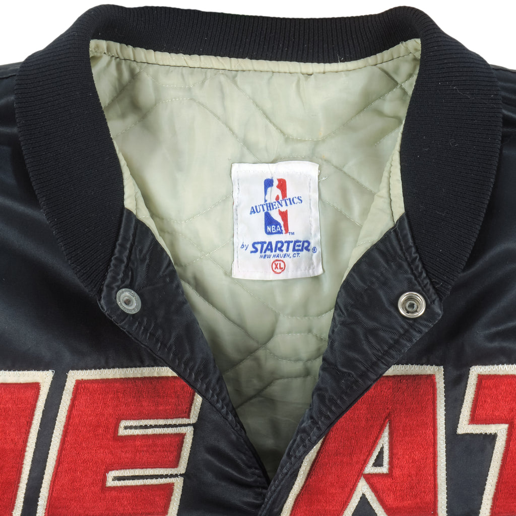 Starter - NBA Miami Heat Satin Jacket 1980s X-Large