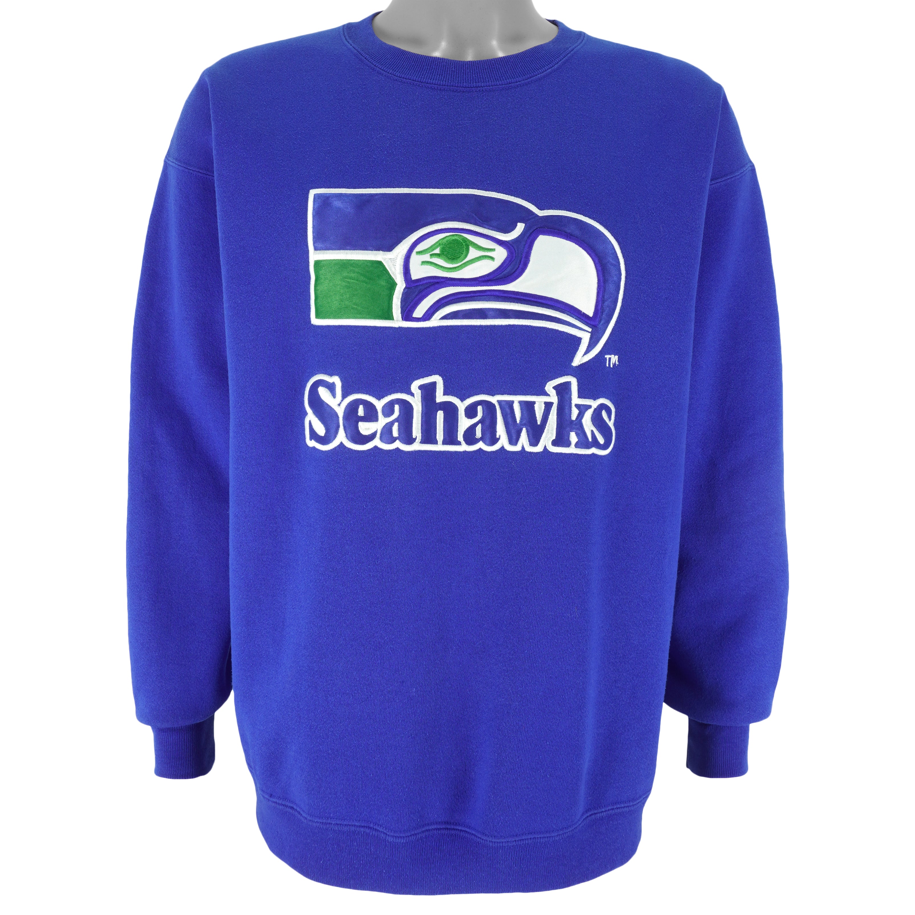 Vintage Seattle Seahawks Team NFL Nutmeg Crewneck Sweater Large