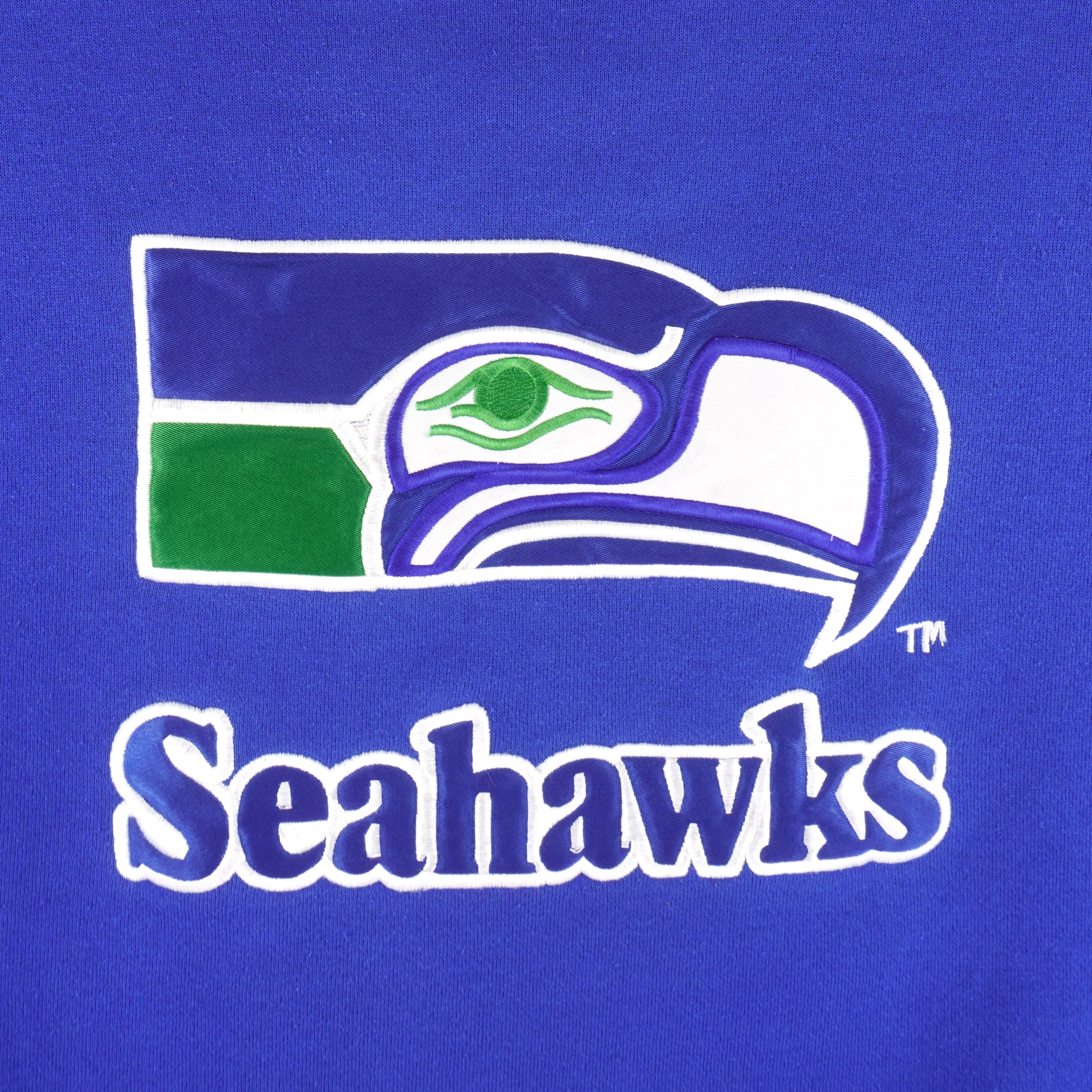 Vintage 1990s NFL Seattle Seahawks Nutmeg Character T-Shirt Sz. L