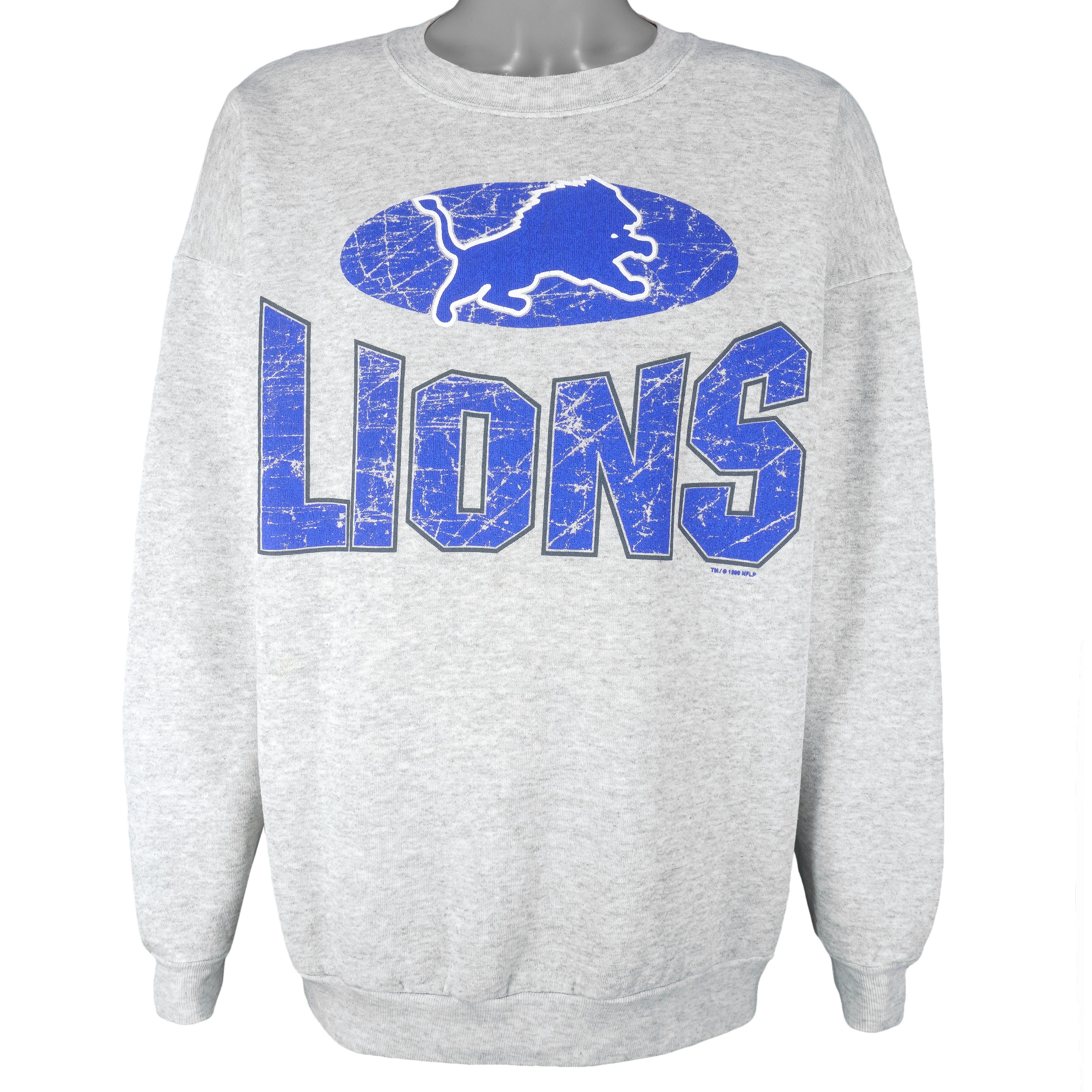 Vintage NFL (Salem) - Detroit 'Lions' Crew Neck Sweatshirt 1994