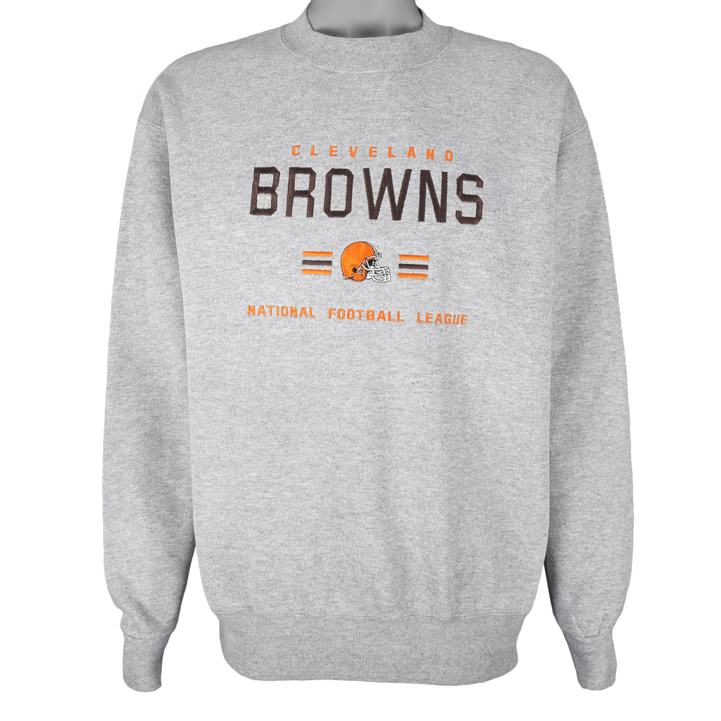 NFL - Cleveland Browns Embroidered Crew Neck Sweatshirt 1990s X-Large Vintage Retro Footbball