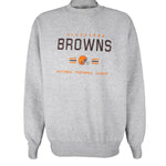 NFL - Cleveland Browns Embroidered Crew Neck Sweatshirt 1990s Large